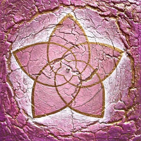 Bild venusblume im zauber der venus rosa gold weiss x cm